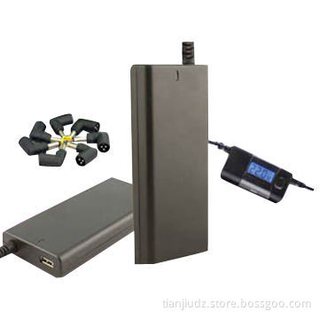Portable Slim Auto 65W LCD USB Universal Adapter With Blister Package